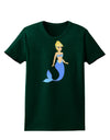 Mermaid Design - Blue Womens Dark T-Shirt-TooLoud-Forest-Green-Small-Davson Sales