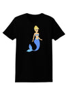 Mermaid Design - Blue Womens Dark T-Shirt-TooLoud-Black-X-Small-Davson Sales