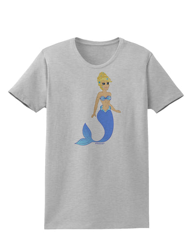 Mermaid Design - Blue Womens T-Shirt-Womens T-Shirt-TooLoud-AshGray-X-Small-Davson Sales