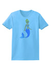 Mermaid Design - Blue Womens T-Shirt-Womens T-Shirt-TooLoud-Aquatic-Blue-X-Small-Davson Sales