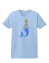 Mermaid Design - Blue Womens T-Shirt-Womens T-Shirt-TooLoud-Light-Blue-X-Small-Davson Sales