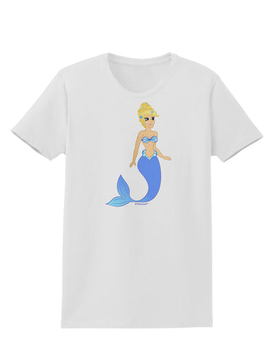 Mermaid Design - Blue Womens T-Shirt-Womens T-Shirt-TooLoud-White-X-Small-Davson Sales