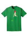 Mermaid Design - Green Adult Dark T-Shirt-Mens T-Shirt-TooLoud-Kelly-Green-Small-Davson Sales