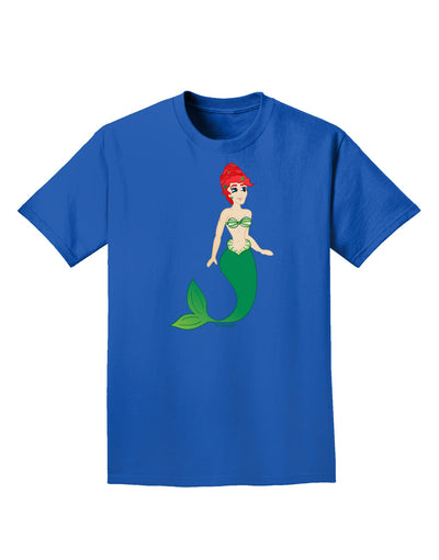 Mermaid Design - Green Adult Dark T-Shirt-Mens T-Shirt-TooLoud-Royal-Blue-Small-Davson Sales