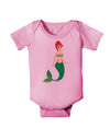 Mermaid Design - Green Baby Romper Bodysuit-Baby Romper-TooLoud-Light-Pink-06-Months-Davson Sales