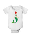 Mermaid Design - Green Baby Romper Bodysuit-Baby Romper-TooLoud-White-06-Months-Davson Sales