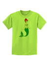 Mermaid Design - Green Childrens T-Shirt-Childrens T-Shirt-TooLoud-Lime-Green-X-Small-Davson Sales