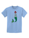 Mermaid Design - Green Childrens T-Shirt-Childrens T-Shirt-TooLoud-Light-Blue-X-Small-Davson Sales