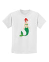 Mermaid Design - Green Childrens T-Shirt-Childrens T-Shirt-TooLoud-White-X-Small-Davson Sales