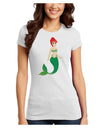 Mermaid Design - Green Juniors T-Shirt-Womens Juniors T-Shirt-TooLoud-White-Juniors Fitted X-Small-Davson Sales