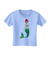 Mermaid Design - Green Toddler T-Shirt-Toddler T-Shirt-TooLoud-Aquatic-Blue-2T-Davson Sales