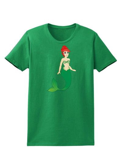 Mermaid Design - Green Womens Dark T-Shirt-TooLoud-Kelly-Green-X-Small-Davson Sales