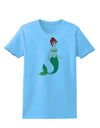 Mermaid Design - Green Womens T-Shirt-Womens T-Shirt-TooLoud-Aquatic-Blue-X-Small-Davson Sales