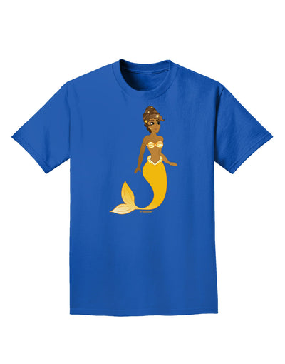 Mermaid Design - Yellow Adult Dark T-Shirt-Mens T-Shirt-TooLoud-Royal-Blue-Small-Davson Sales