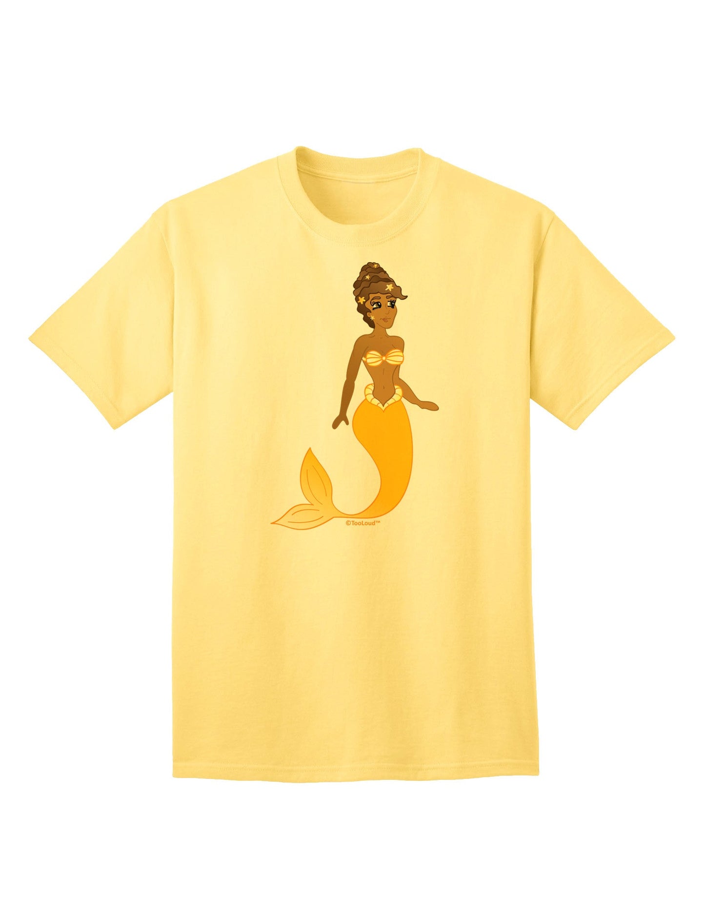 Mermaid Design - Yellow Adult T-Shirt-Mens T-Shirt-TooLoud-Yellow-Small-Davson Sales