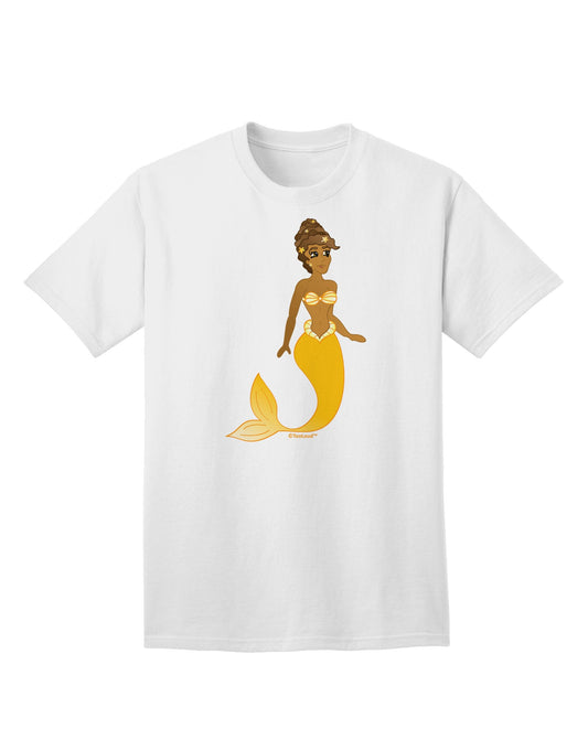 Mermaid Design - Yellow Adult T-Shirt-Mens T-Shirt-TooLoud-White-Small-Davson Sales