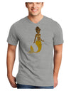 Mermaid Design - Yellow Adult V-Neck T-shirt-Mens V-Neck T-Shirt-TooLoud-HeatherGray-Small-Davson Sales