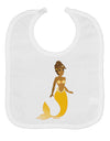 Mermaid Design - Yellow Baby Bib