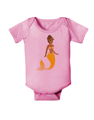 Mermaid Design - Yellow Baby Romper Bodysuit-Baby Romper-TooLoud-Light-Pink-06-Months-Davson Sales