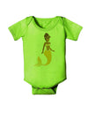 Mermaid Design - Yellow Baby Romper Bodysuit-Baby Romper-TooLoud-Lime-Green-06-Months-Davson Sales