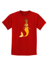 Mermaid Design - Yellow Childrens Dark T-Shirt-Childrens T-Shirt-TooLoud-Red-X-Small-Davson Sales