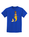 Mermaid Design - Yellow Childrens Dark T-Shirt-Childrens T-Shirt-TooLoud-Royal-Blue-X-Small-Davson Sales