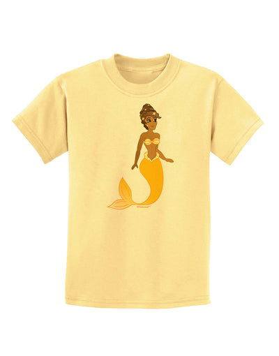 Mermaid Design - Yellow Childrens T-Shirt-Childrens T-Shirt-TooLoud-Daffodil-Yellow-X-Small-Davson Sales