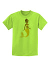 Mermaid Design - Yellow Childrens T-Shirt-Childrens T-Shirt-TooLoud-Lime-Green-X-Small-Davson Sales