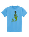 Mermaid Design - Yellow Childrens T-Shirt-Childrens T-Shirt-TooLoud-Aquatic-Blue-X-Small-Davson Sales