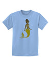 Mermaid Design - Yellow Childrens T-Shirt-Childrens T-Shirt-TooLoud-Light-Blue-X-Small-Davson Sales