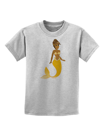 Mermaid Design - Yellow Childrens T-Shirt-Childrens T-Shirt-TooLoud-AshGray-X-Small-Davson Sales