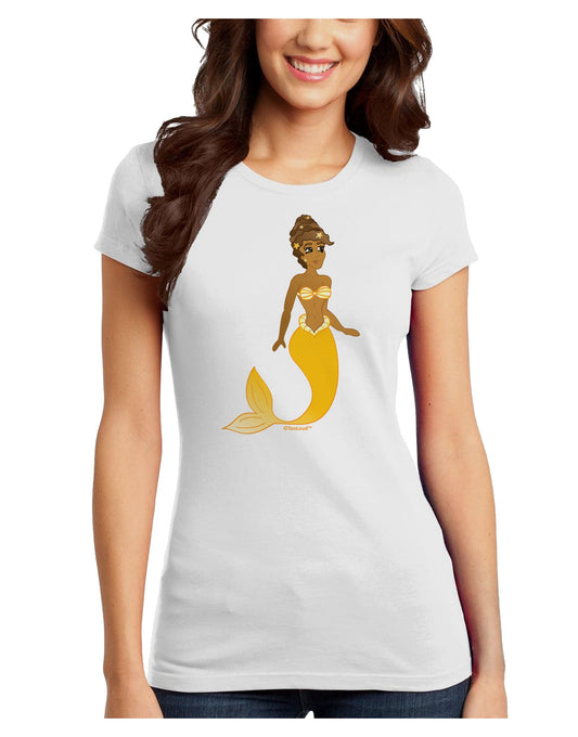 Mermaid Design - Yellow Juniors T-Shirt-Womens Juniors T-Shirt-TooLoud-White-Juniors Fitted X-Small-Davson Sales