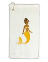 Mermaid Design - Yellow Micro Terry Gromet Golf Towel 16 x 25 inch-Golf Towel-TooLoud-White-Davson Sales