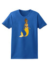 Mermaid Design - Yellow Womens Dark T-Shirt-TooLoud-Royal-Blue-X-Small-Davson Sales