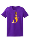 Mermaid Design - Yellow Womens Dark T-Shirt-TooLoud-Purple-X-Small-Davson Sales