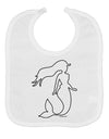 Mermaid Outline Baby Bib