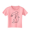 Mermaid Outline Toddler T-Shirt-Toddler T-Shirt-TooLoud-Candy-Pink-2T-Davson Sales