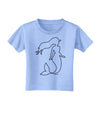 Mermaid Outline Toddler T-Shirt-Toddler T-Shirt-TooLoud-Aquatic-Blue-2T-Davson Sales