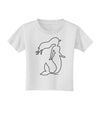 Mermaid Outline Toddler T-Shirt-Toddler T-Shirt-TooLoud-White-2T-Davson Sales