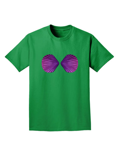 Mermaid Shell Bra Purple Adult Dark T-Shirt by TooLoud-Mens T-Shirt-TooLoud-Kelly-Green-Small-Davson Sales