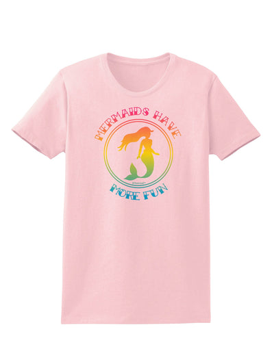 Mermaids Have More Fun - Beachy Colors Womens T-Shirt-Womens T-Shirt-TooLoud-PalePink-X-Small-Davson Sales