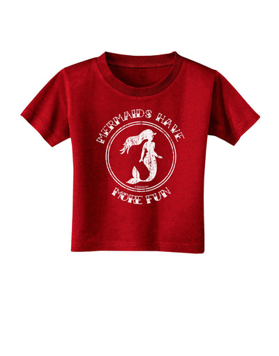 Mermaids Have More Fun - Distressed Toddler T-Shirt Dark-Toddler T-Shirt-TooLoud-Red-2T-Davson Sales