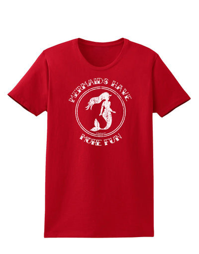 Mermaids Have More Fun - Distressed Womens Dark T-Shirt-TooLoud-Red-X-Small-Davson Sales