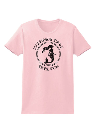 Mermaids Have More Fun - Distressed Womens T-Shirt-Womens T-Shirt-TooLoud-PalePink-X-Small-Davson Sales