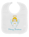 Merry Christmas Cute Angel Girl Baby Bib