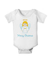 Merry Christmas Cute Angel Girl Baby Romper Bodysuit-Baby Romper-TooLoud-White-06-Months-Davson Sales