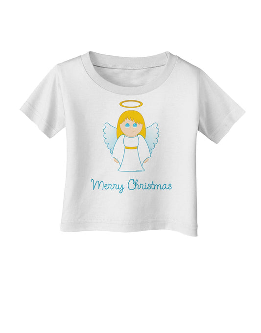Merry Christmas Cute Angel Girl Infant T-Shirt-Infant T-Shirt-TooLoud-White-06-Months-Davson Sales