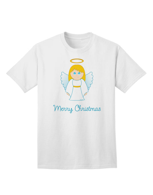 Merry Christmas Cute Angel Girl - Premium Adult T-Shirt for Festive Season-Mens T-shirts-TooLoud-White-Small-Davson Sales
