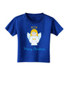 Merry Christmas Cute Angel Girl Toddler T-Shirt Dark-Toddler T-Shirt-TooLoud-Red-2T-Davson Sales