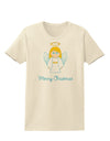 Merry Christmas Cute Angel Girl Womens T-Shirt-Womens T-Shirt-TooLoud-Natural-X-Small-Davson Sales